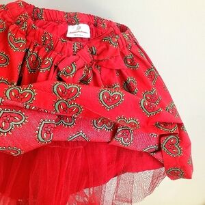 Hanna Andersson Red Heart Print Skirt